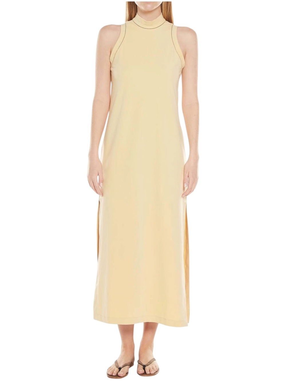NWT Brunello Cucinelli Monili Embellished Mock Neck Dress Size S